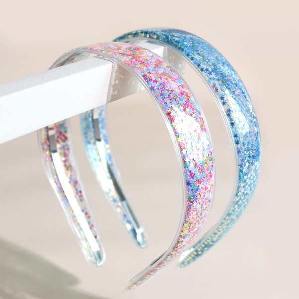 

2pcs Toddler Girls Star Decor Headband, Multicolor