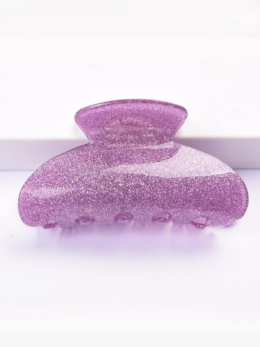 Glitter Hair Claw - Purple - View 1