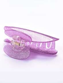 Glitter Hair Claw - Purple - View 2