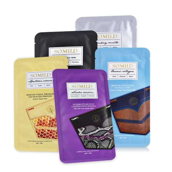 

5pcs Mix Anti-aging Facial Sheet Set, White