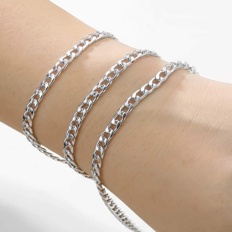 

1pc 5m Chain DIY Jewelry Accessory, Silver