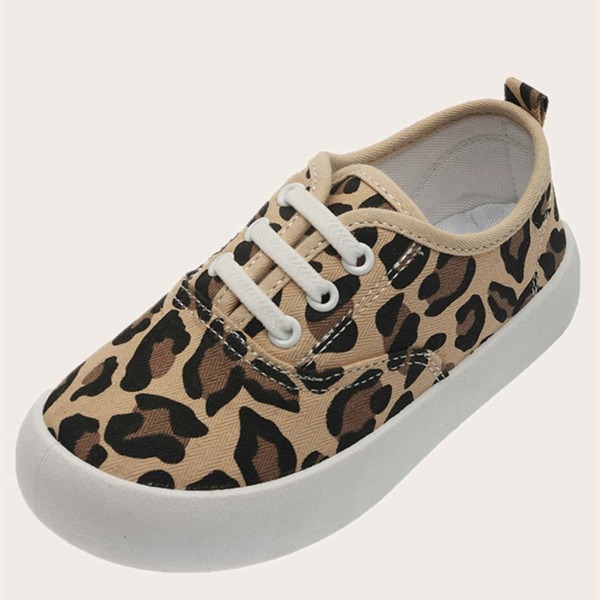 

Toddler Girls Leopard Graphic Canvas Shoes, Multicolor