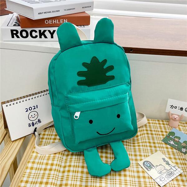 

Girls Cartoon Graphic Backpack, Green