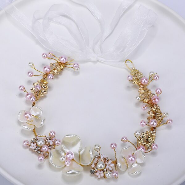 

Faux Pearl Decor Hair Band, Gold