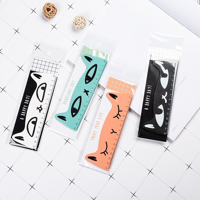 

2pcs Cat Design Random Ruler, Multicolor