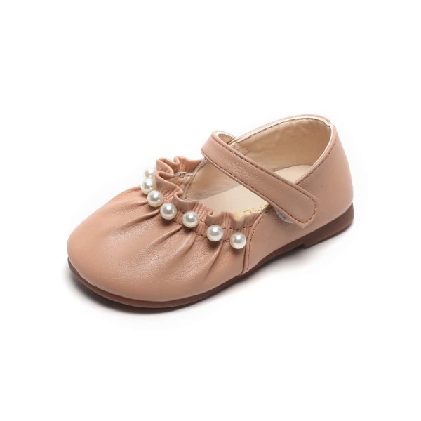 

Toddler Girls Faux Pearl Decor Mary Janes, Pink