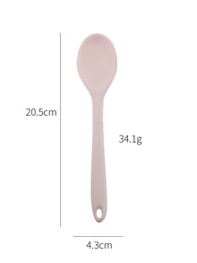 1 pieza Cuchara de color al azar de silicona - Multicolor - Ver 3