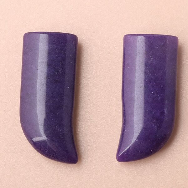 

2pcs Irregular Stone DIY Jewelry Accessories, Purple