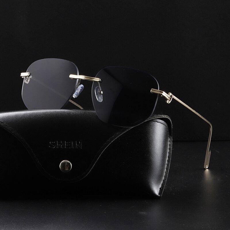 

Guys Rimless Sunglasses, Dark grey