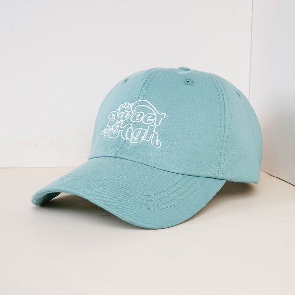 

Men Letter Embroidered Baseball Cap, Green