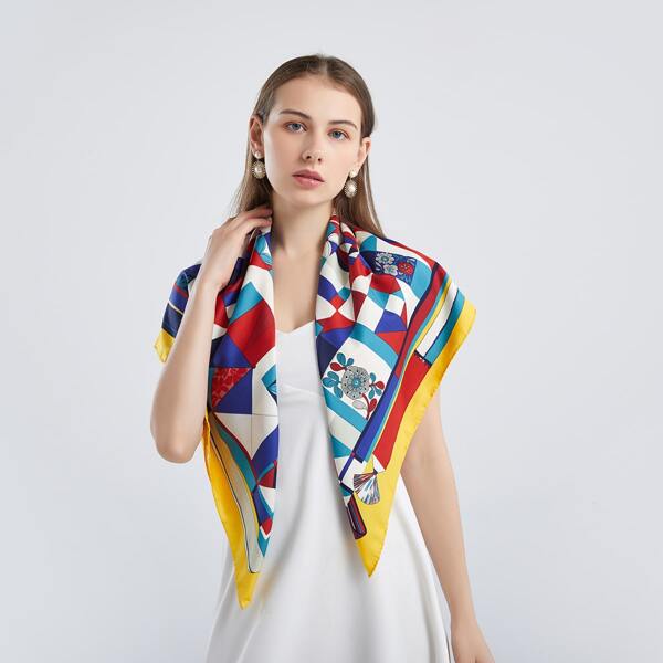 

Geometric Pattern Bandana, Yellow