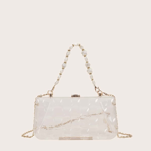 

Clear Shell Decor Box Bag