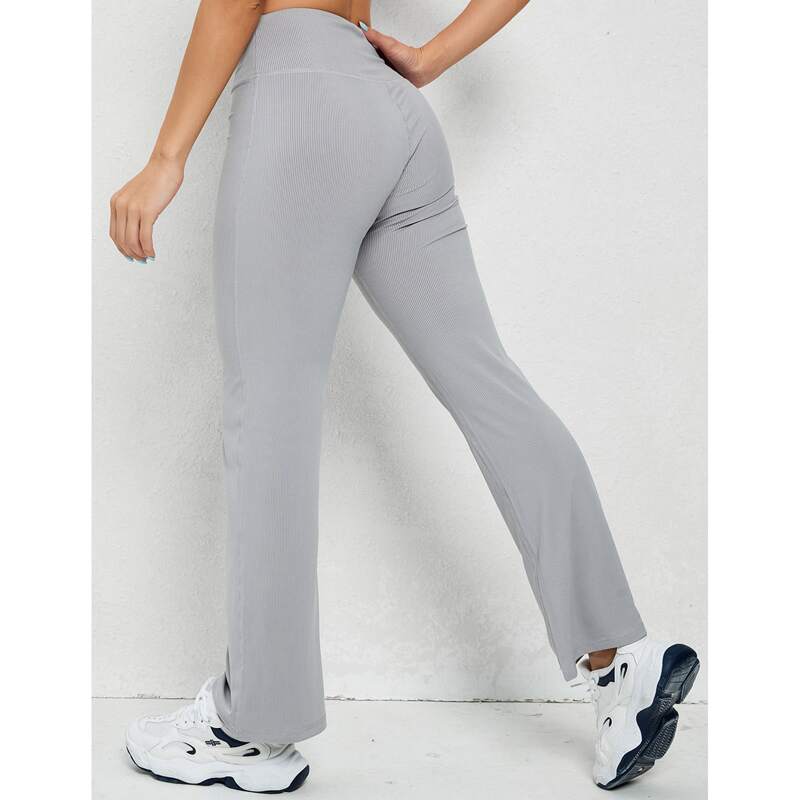 

Wide Waistband Softness Sports Pants, Light grey