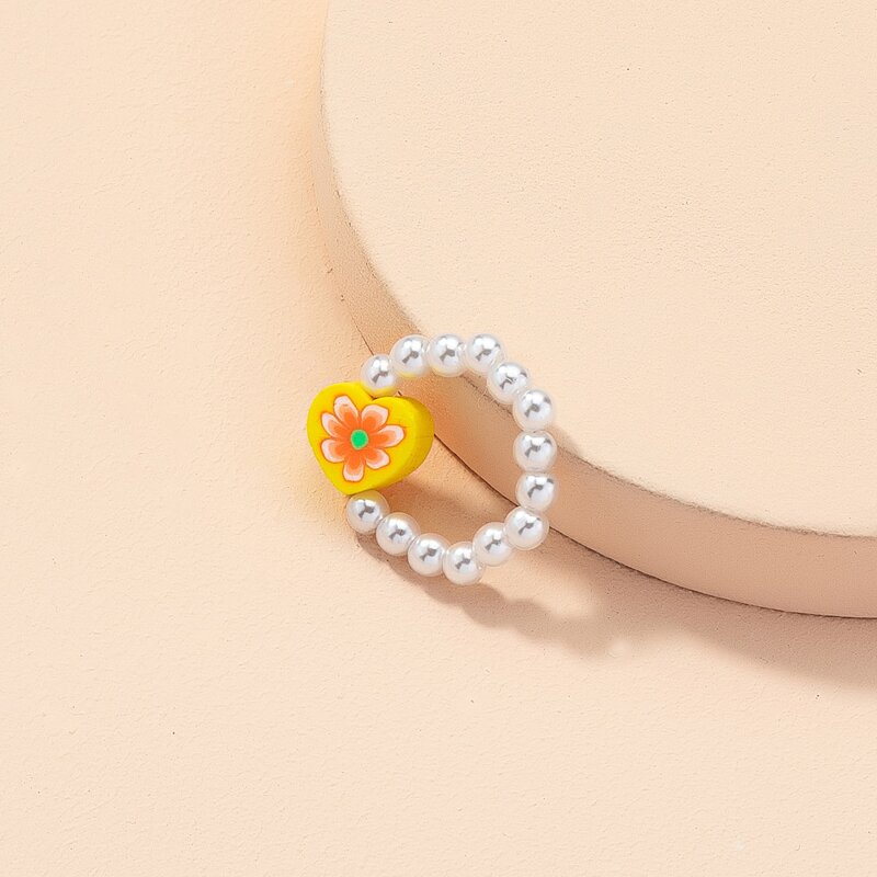 

Flower Graphic Ring, Multicolor