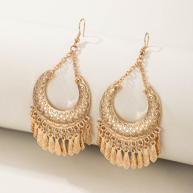 

Tassel Drop Earrings, Gold