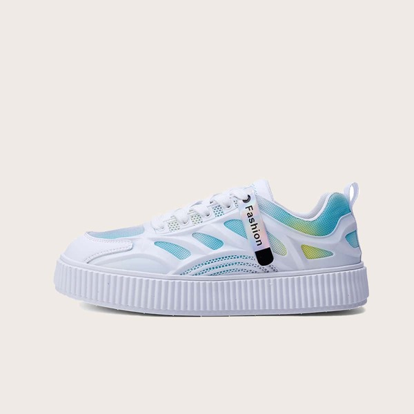 

Men Color Block Skate Shoes, White