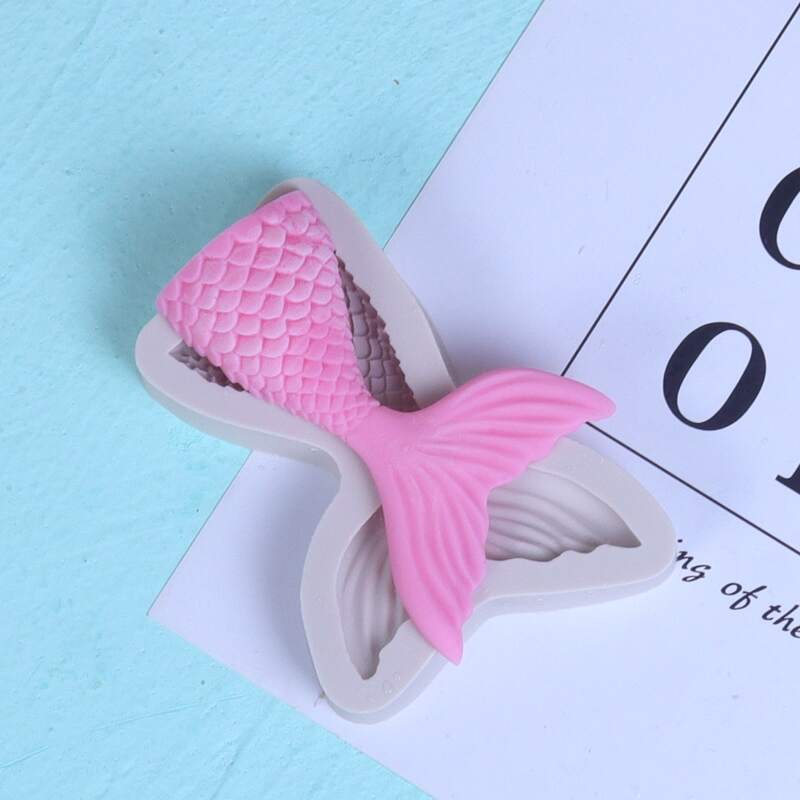 

1pc Fish Tail Chocolate Mold, Grey