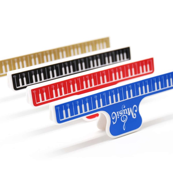 

1pc Piano Key Design Random Bulldog Clip, Multicolor