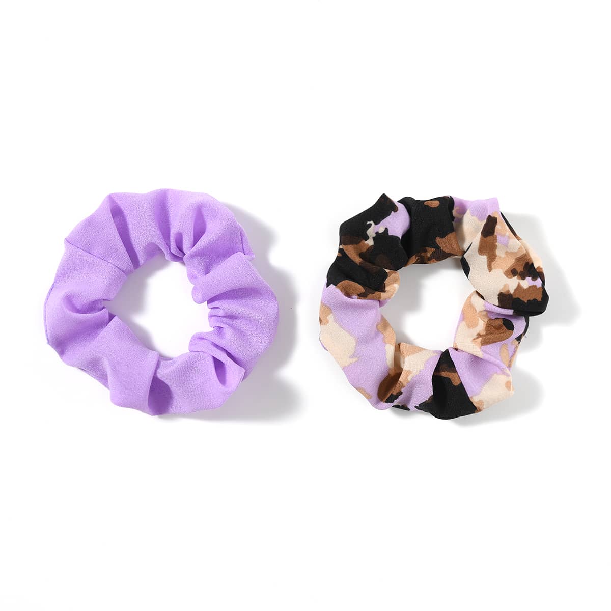 

2pcs Graphic Scrunchie, Multicolor