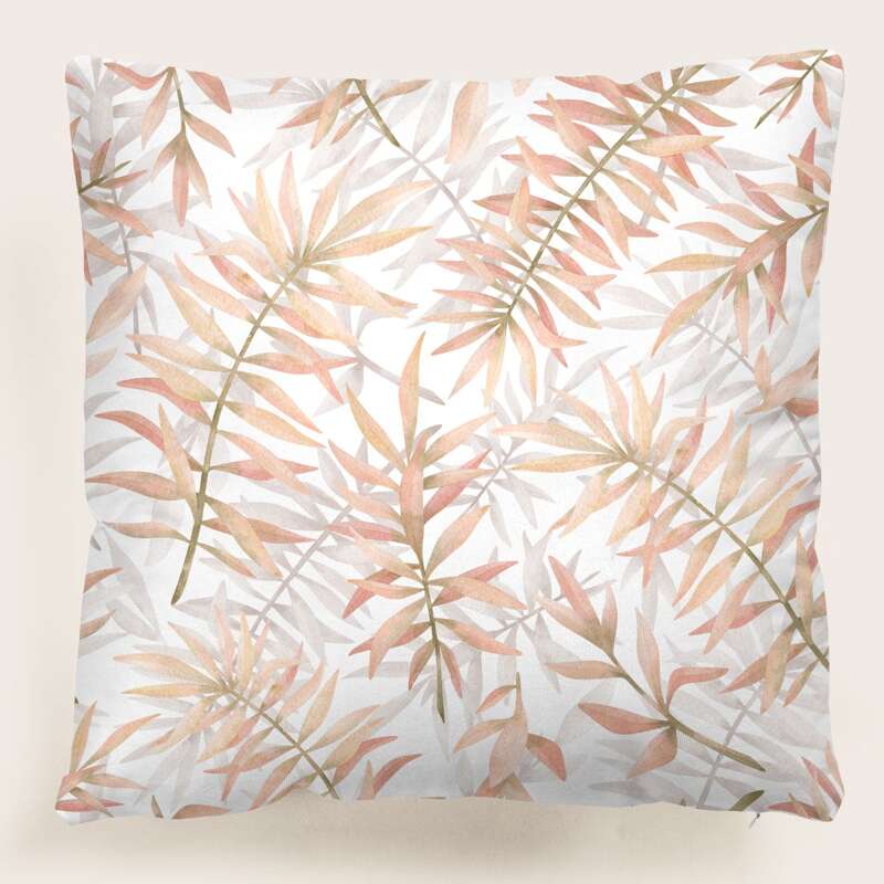 

Leaf Cushion Cover Without Filler, Multicolor