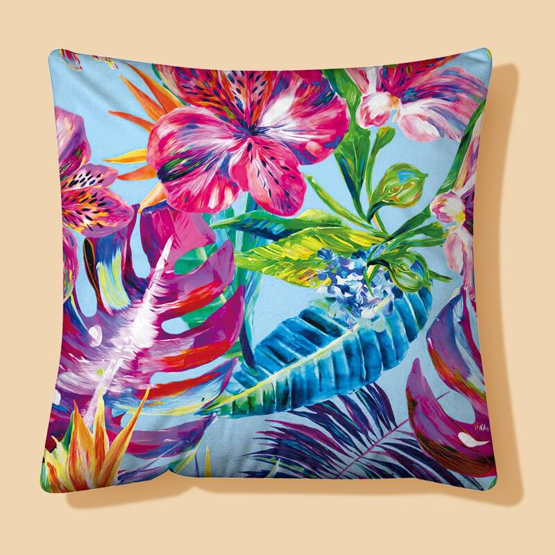 

Plant Print Cushion Cover Without Filler, Multicolor