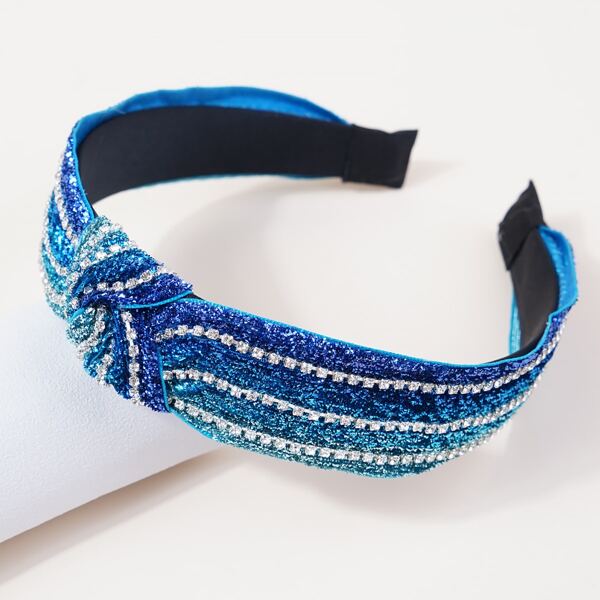 

Rhinestone Decor Hair Hoop, Blue