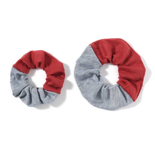 

2pcs Two Tone Scrunchies, Multicolor