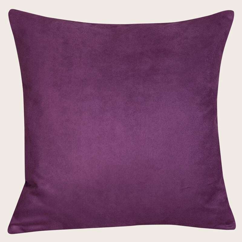 

Solid Color Cushion Cover Without Filler, Purple