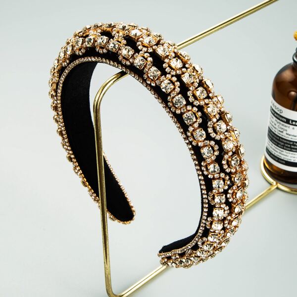 

Rhinestone Decor Hair Hoop, Gold