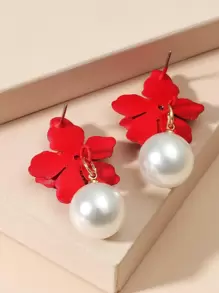 Hoa tai thả Valentine, Mẹ, Mẹ, Ngày của Mẹ, Quà tặng - Đỏ - Xem 2