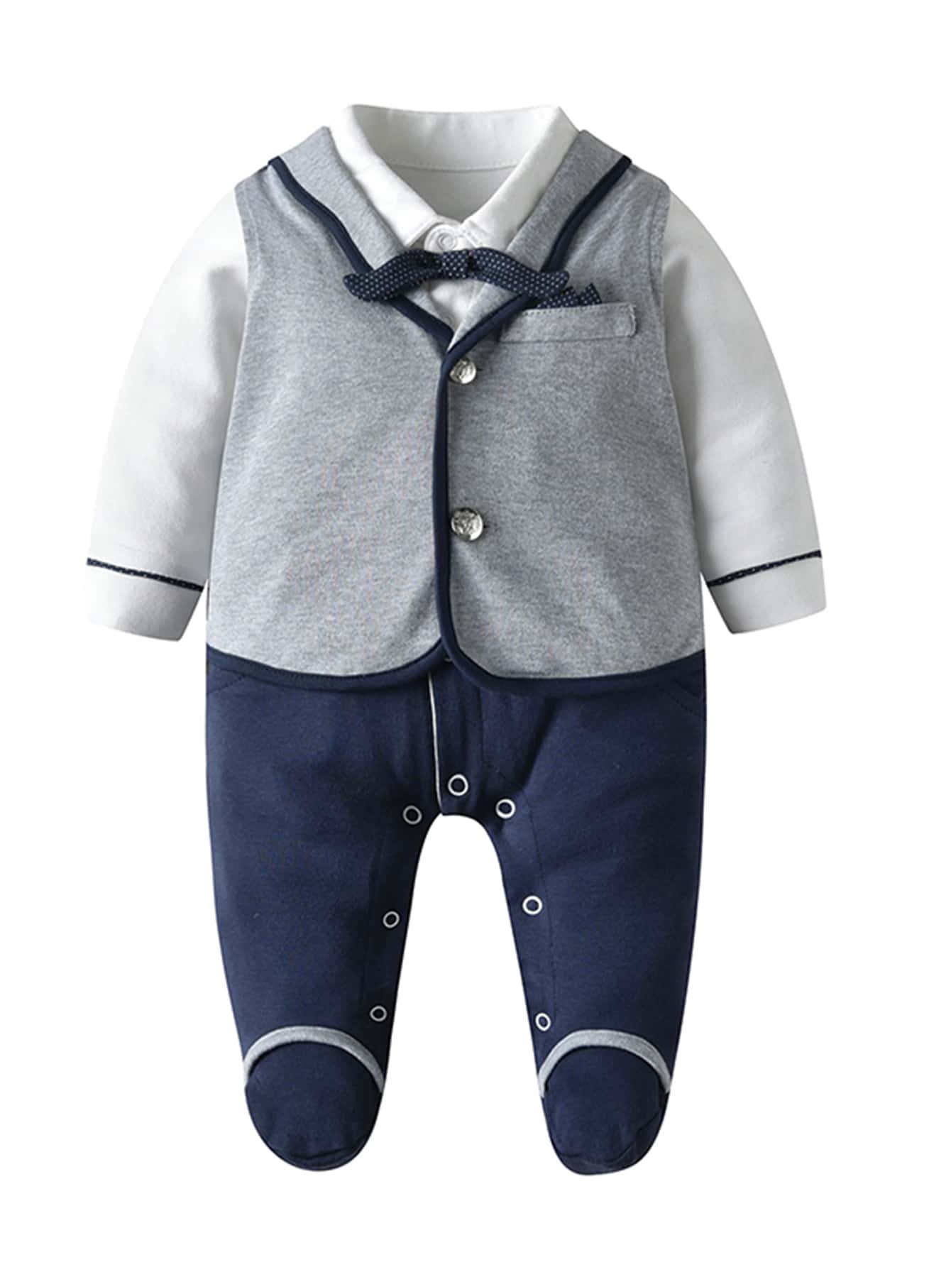 Bebe Garcon A Nœud Papillon 2 En 1 Mode En Ligne Shein France