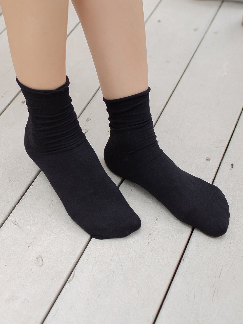 Solid Crew Socks
