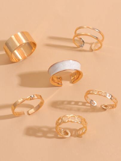 خاتم سبيكة 6 قطع