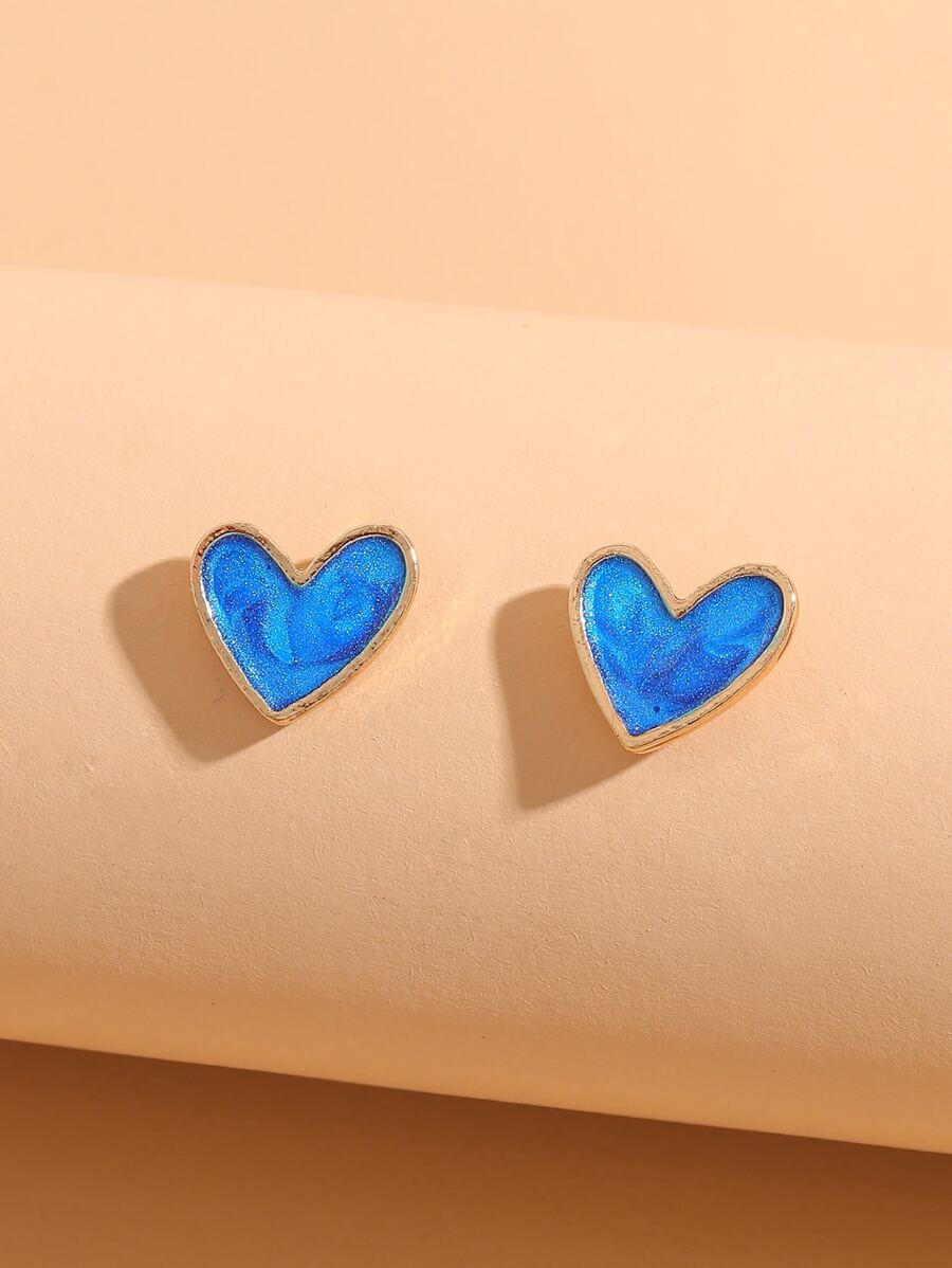 Heart Shaped Stud Earrings Valentines,Mom,Mother,Mother's Day,Gift