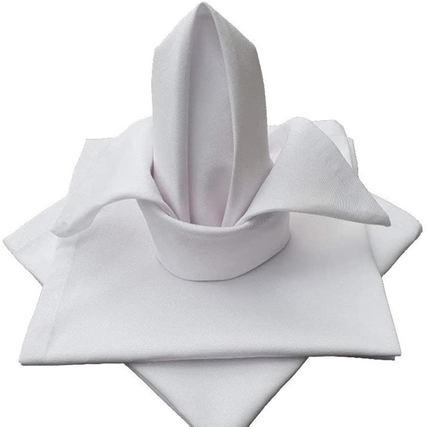 

1pc Solid Color Cloth Napkin, White