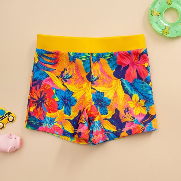

Baby Boy Floral & Tropical Print Swim Shorts, Multicolor
