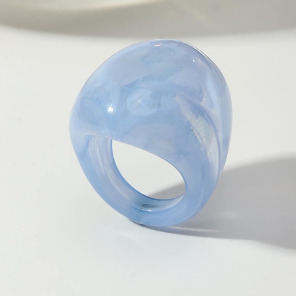 

Simple Resin Ring, Blue