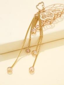 Mặt dây chuyền chuỗi hạt vuốt tóc - Vàng - Xem 3