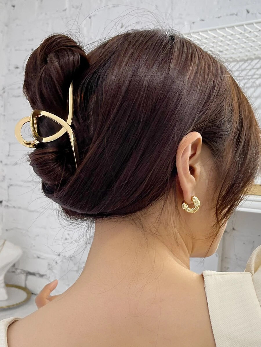 DAZY Metal Hair Claw For Daily Use For Girls Hairstyles Casual Party Claw Clips Hair Clips Hair Jaw Clip Hair Clamps Hair Clutch Hair Catcher Clip