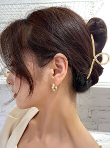 DAZY Metal Hair Claw For Daily Use For Girls Hairstyles Casual Party Claw Clips Hair Clips Hair Jaw Clip Hair Clamps Hair Clutch Hair Catcher Clip
