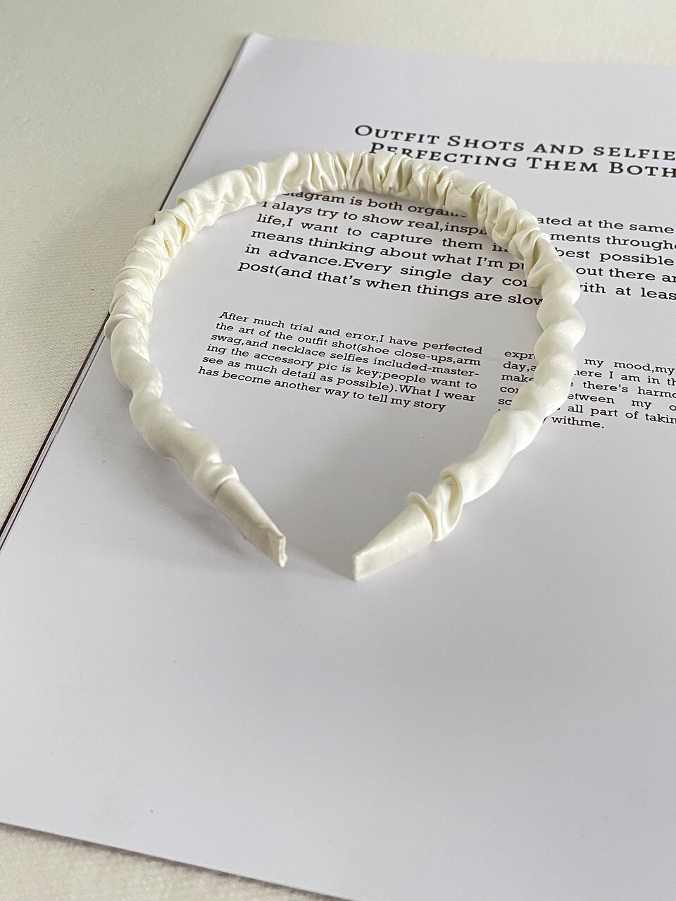 Ruched Design Headband