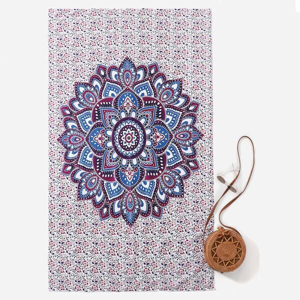 

Mandala Print Beach Blanket, Multicolor