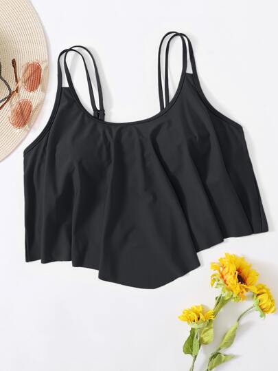 Summer Beach Plus Hanky Hem Bikini Top