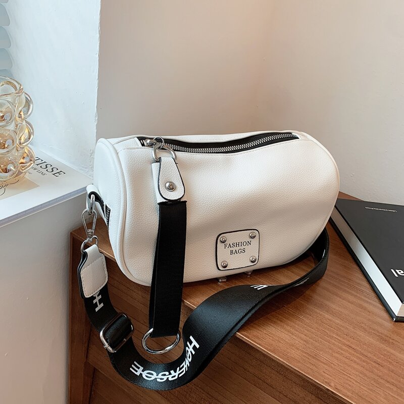 

Letter Graphic Crossbody Bag, White