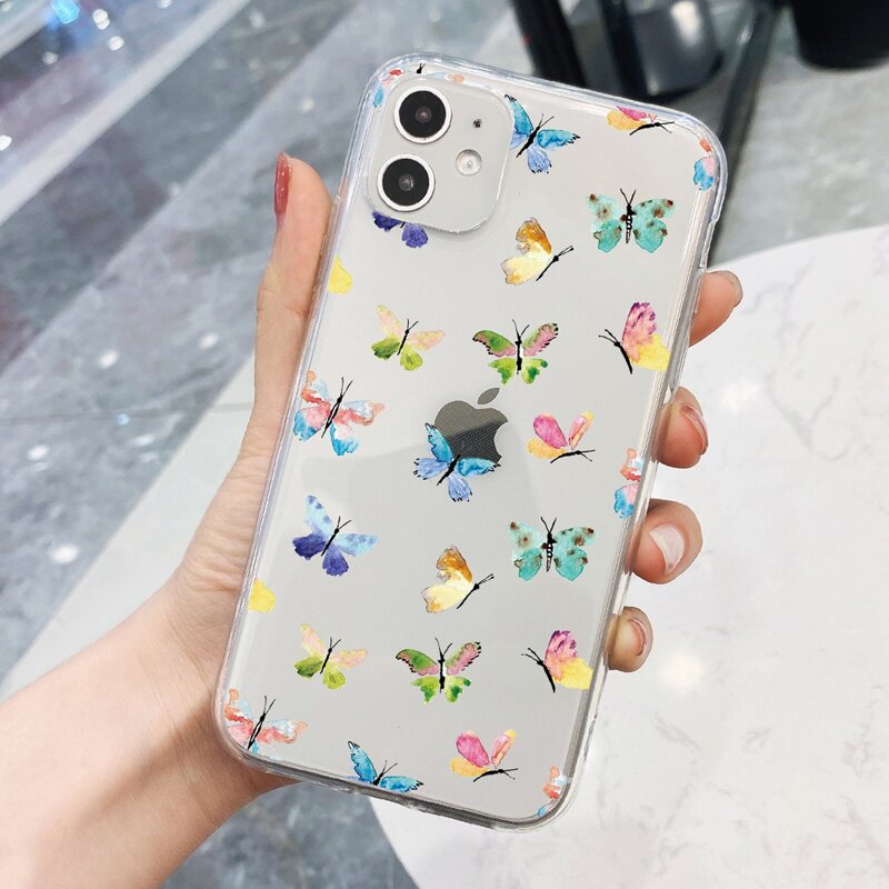 

Butterfly Print Phone Case, Multicolor