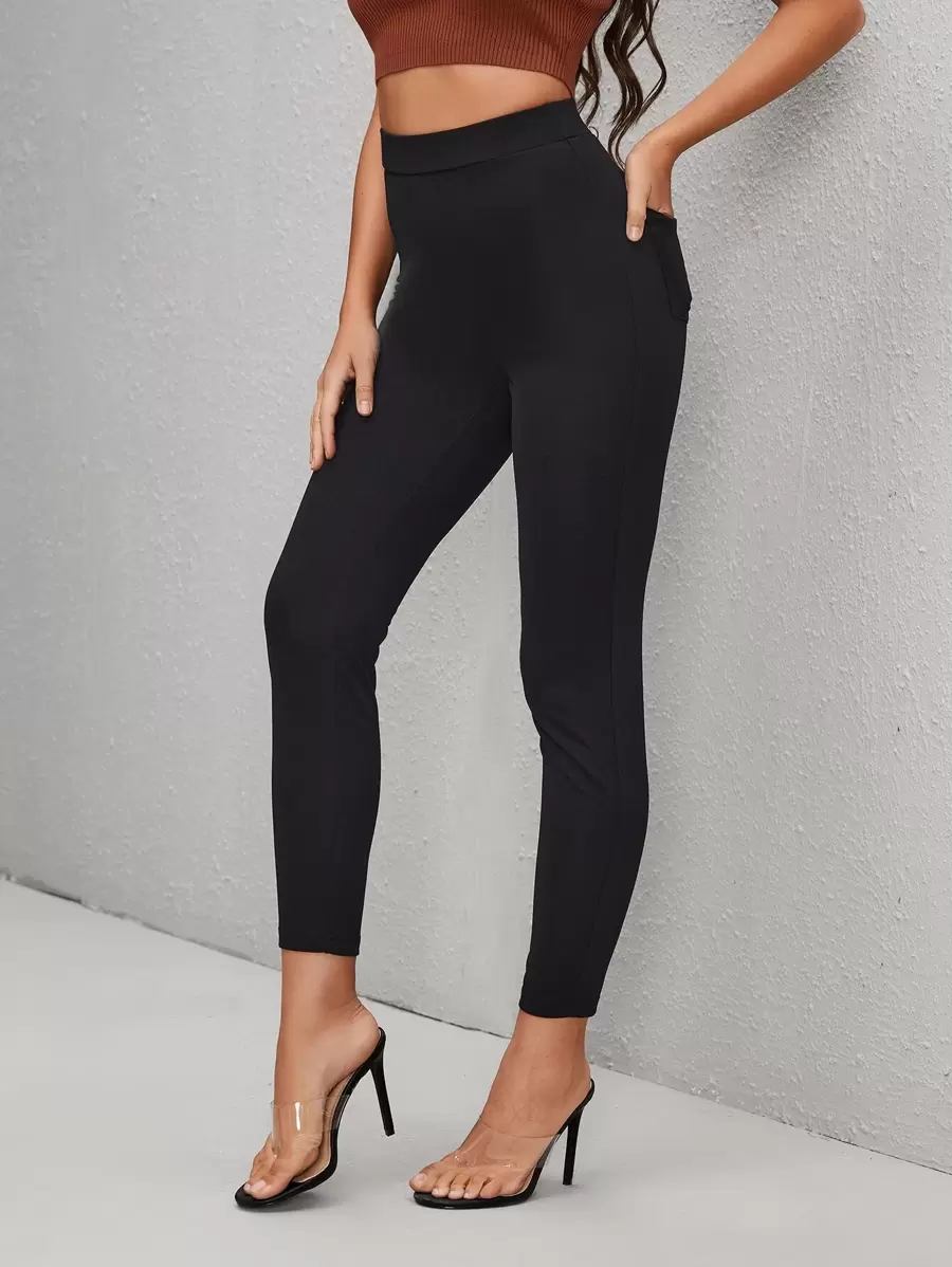 SHEIN Pantalones - Negro - Ver 1