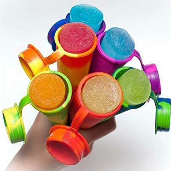

6pcs Silicone Popsicle Mold, Multicolor