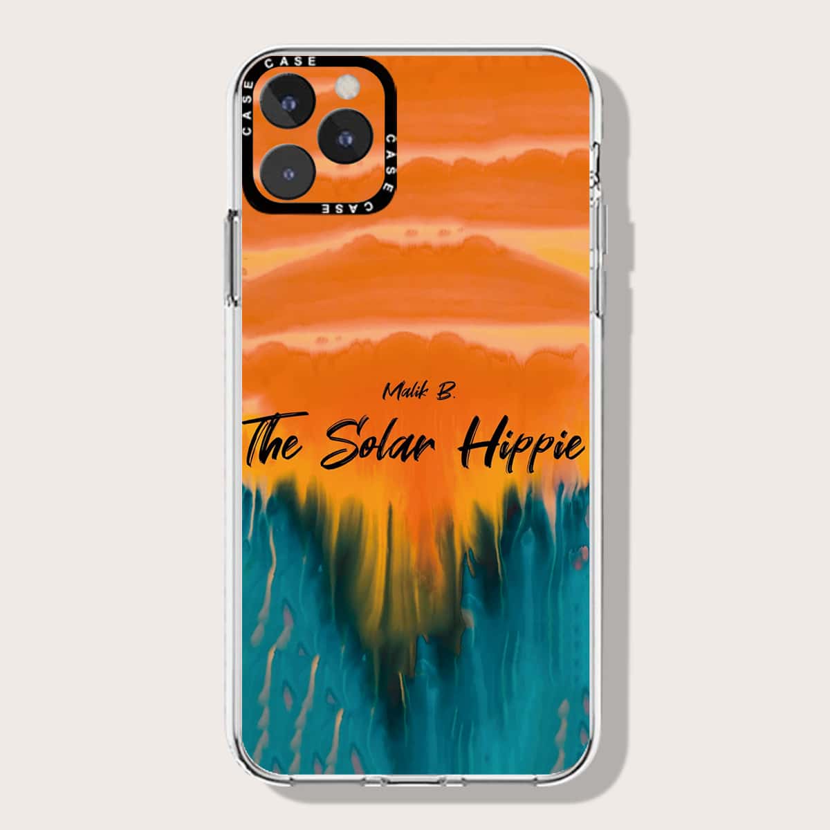 

Slogan Graphic Phone Case, Multicolor