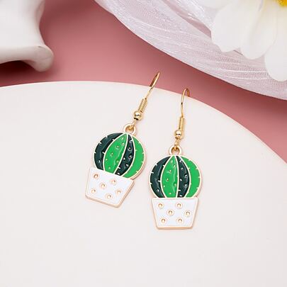 Cactus Drop Earrings