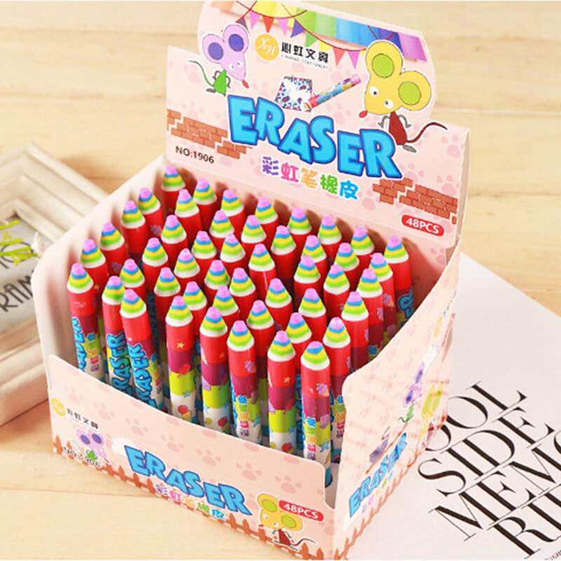 

1pc Cartoon Graphic Random Eraser, Multicolor